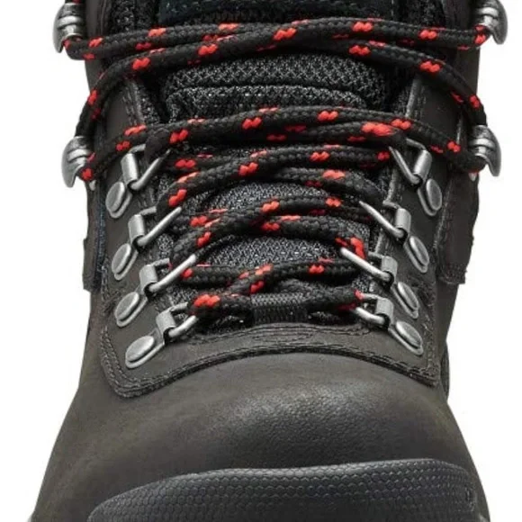 Columbia Black Hiking Boots with Red Accents, regular width, NEW, unworn - Picture 3 of 7